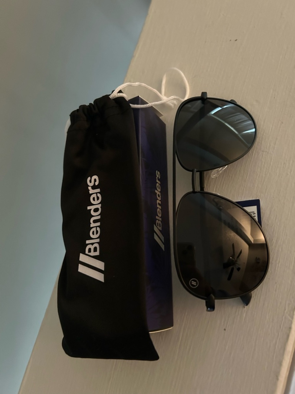 Blenders Black Aviator Sunglasses – Polarized Women’s Shades